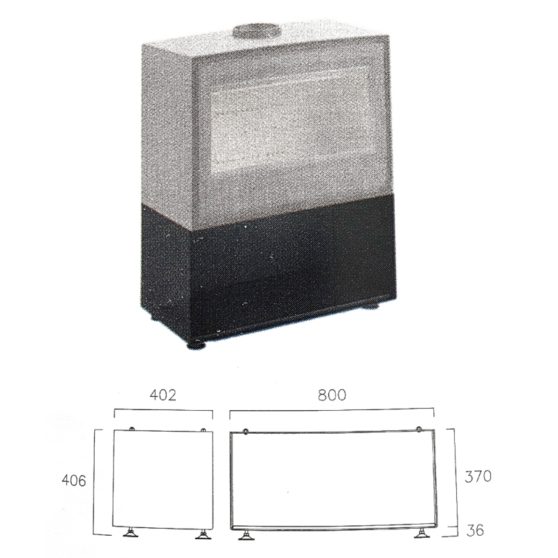 Печь камин LL Calor ATRIUM / ATRIA 80 LD производитель LL CALOR