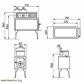 Отопительная печь JOTUL F 118
