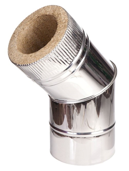 Отвод 15, 30, 45 градусов Нерж AISI430 0.5 мм Вермилоджик