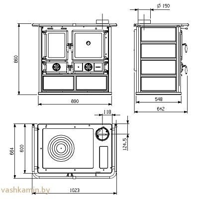 Печь La Nordica Rosa Maiolica