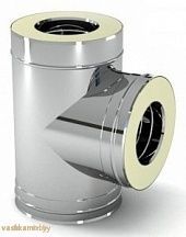 Тройник 90°  ст 304 (двустенный)