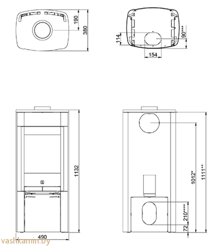 Scan 65-1 BP печь-камин
