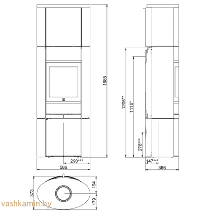 Scan 68-15 HT BP печь-камин