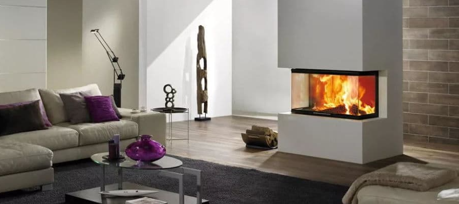 Каминная топка в интерьере