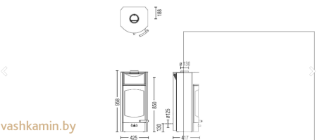 Печь камин Austroflamm Flok 2.0