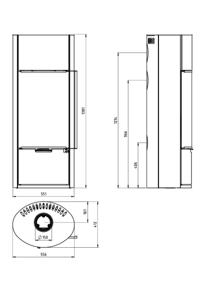 Печь-камин Ember E11 FG