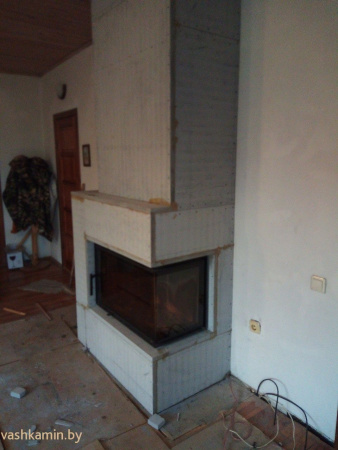 Romotop HEAT R/L 2g S 70.44.33.13 - каминная топка угловая с гнутым стеклом