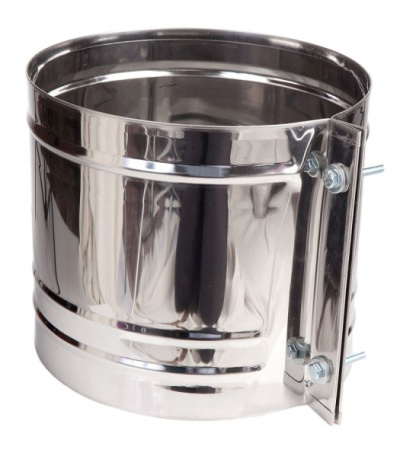 Хомут усиленный Н=200 мм Нерж AISI430 0.5 мм Вермилоджик