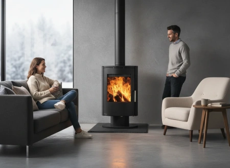 Печь-камин Ember E-16 Поворотная