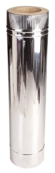 Труба дымовая L=1000 мм Нерж AISI430 0.5мм Вермилоджик