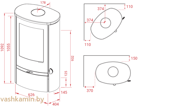 Печь-камин Lotus Jubilee 25