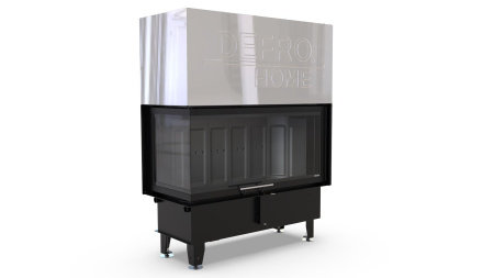 DEFRO HOME INTRA LA BP/BL G  угловая каминная топка