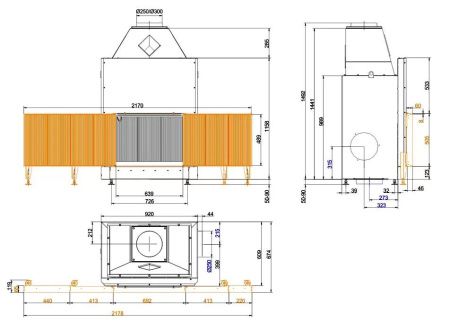 Urfeuer 50/66 Brunner каминная топка 