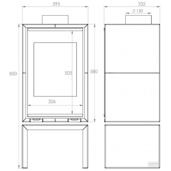 ПЕЧЬ-КАМИН A.CAMINETTI PANORAMA RS18