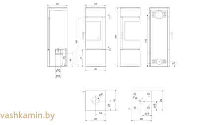 Печь камин Kratki THOR 8