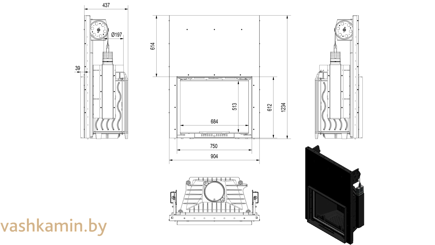 FELIX/G  16 Каминная топка Kratki