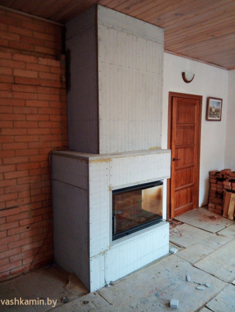 Romotop HEAT R/L 2g S 70.44.33.13 - каминная топка угловая с гнутым стеклом