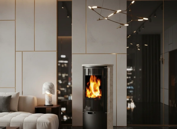 Печь-камин Ember E-14 FG Serpentino