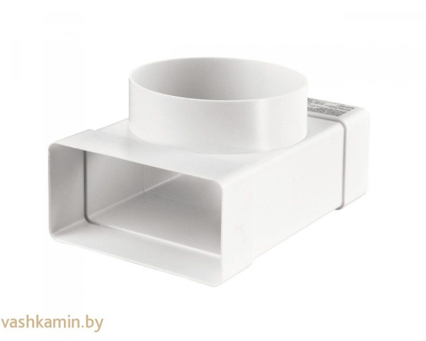 Тройник для плоских и круглых каналов ПВХ