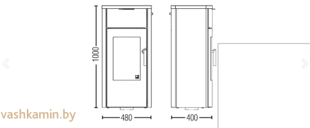 Печь камин Austroflamm Jini Xtra