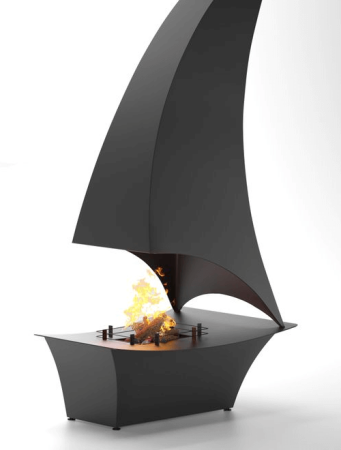 Островной камин ПАРУС