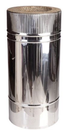 Труба дымовая L=500 мм Нерж AISI430 0.5мм Вермилоджик