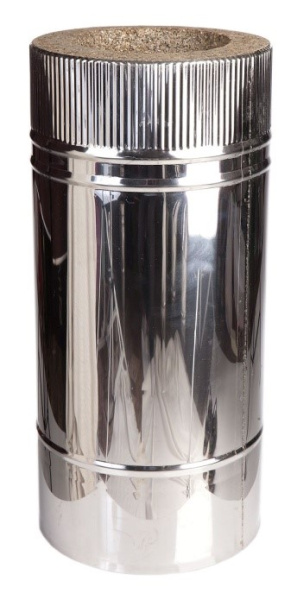 Труба дымовая L=500 мм Нерж AISI430 0.5мм Вермилоджик