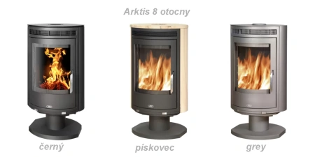 Печь-камин ABX Arktis 8 поворотный