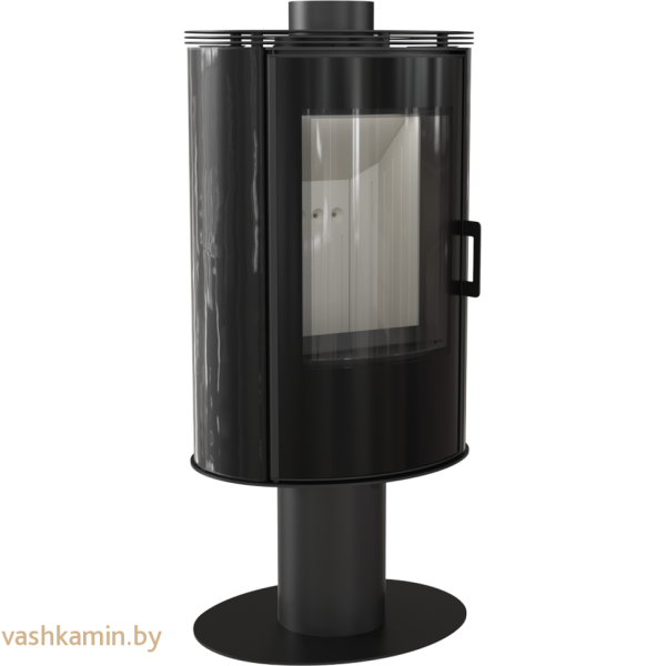 Печь камин Kratki KOZA AB S N О GLASS KAFEL CZARNY