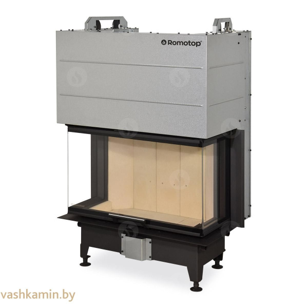 Romotop HEAT C 3g L 80.52.31.01 трёхсторонняя каминная топка с подъёмной дверцей и гнутым стеклом