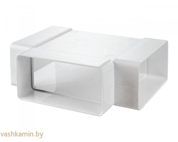 Тройник для плоских каналов ПВХ