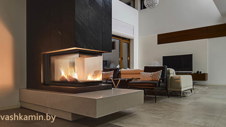 NBU/500/700 Трехсторонняя каминная топка Kratki