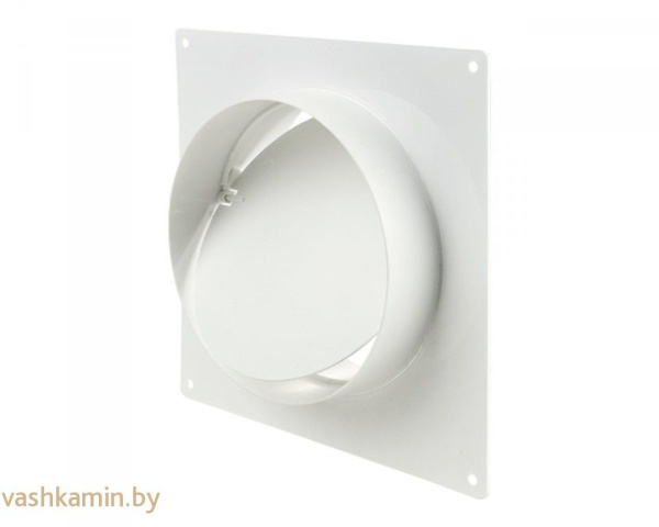 Соединитель с обратным клапаном и настенной пластиной для круглых каналов ПВХ