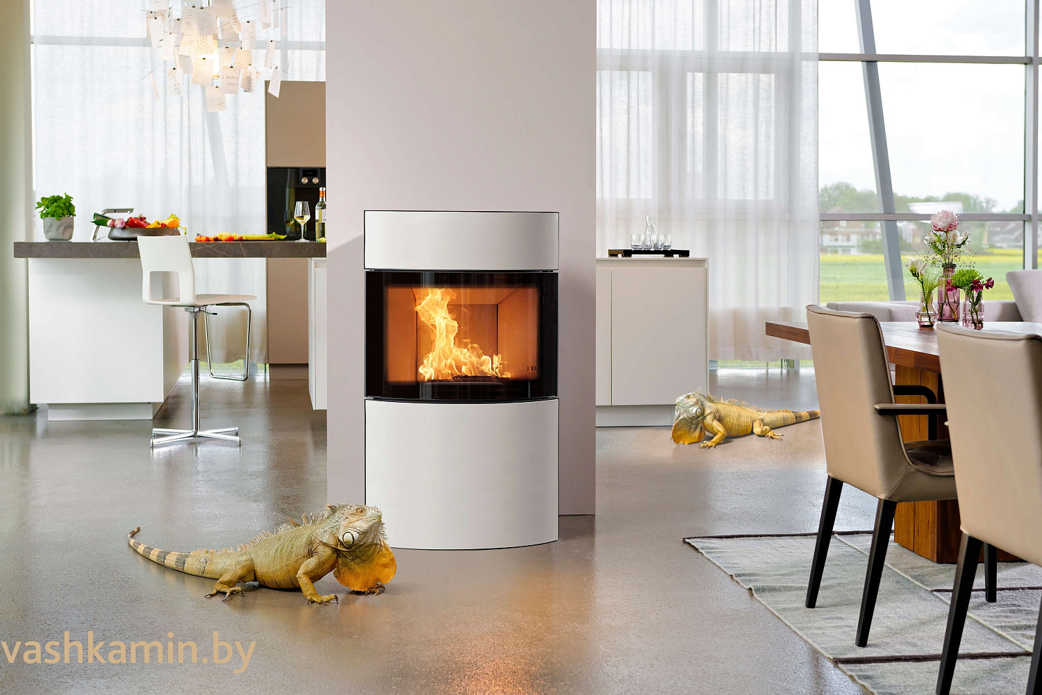 Отопительная печь Austroflamm Fynn Xtra Ceramic (керамика)