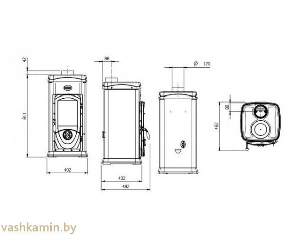 Печь La Nordica Super Max Verde
