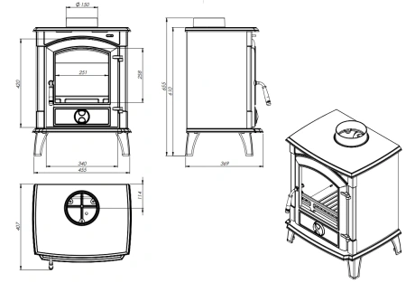 Печь-камин Primo EKO