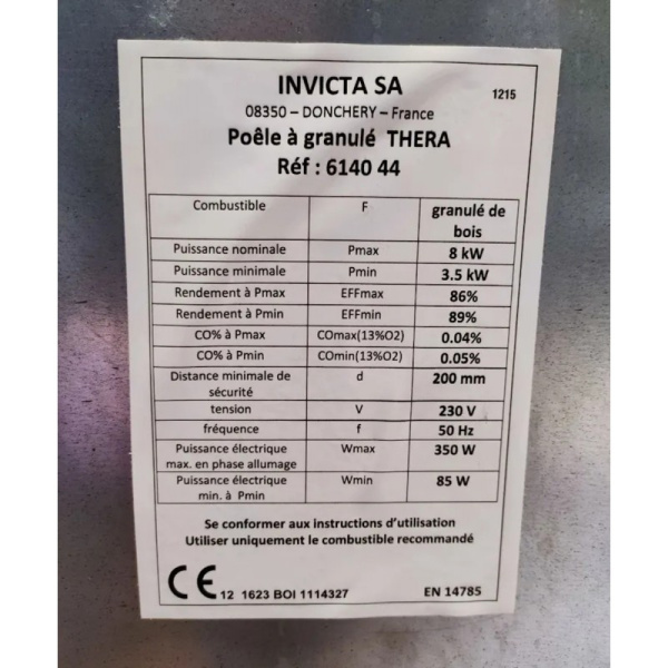 Пелетная печь-камин Invicta Thera производитель Invicta