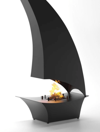 Островной камин ПАРУС