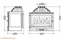 Каминная топка 700 Selenic 3 vitres