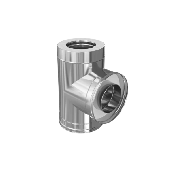 Сэндвич-тройник 90° (304/0,8мм + нерж.+ ceramics)