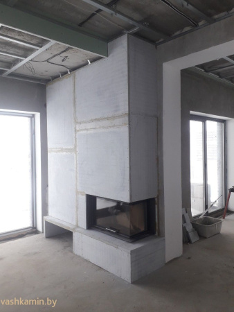 Угловая топка со стеклом Romotop HEAT R/L 3G L 81.51.40.01