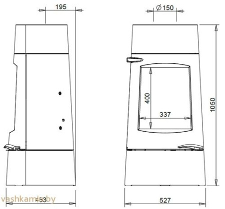 Печь камин Aratos Invicta