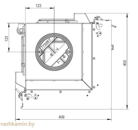 Austroflamm 38x38x57K Угловая каминная топка
