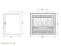 Каминная топка 700 compact 520 C