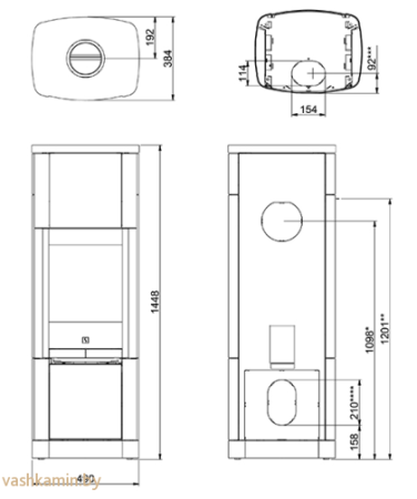 Scan 65-8 HT печь-камин