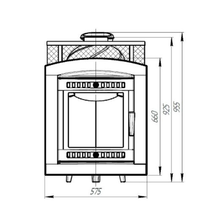 Банная печь ProMetall Атмосфера L с сеткой из нержавеющей стали