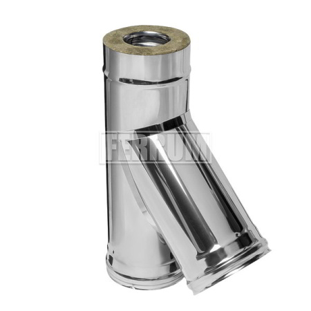 Сэндвич-тройник 45° Ferrum HF (AISI 430 0,8 мм)