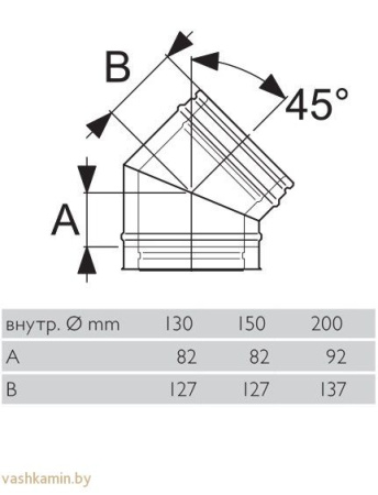 отвод 45° PM25 Permeter