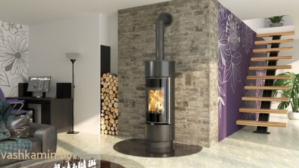 Печь-камин Thorma ATIKA Ceramic Extra Black