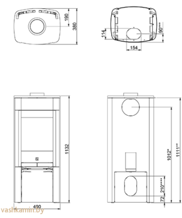 Scan 65-2 BP печь-камин